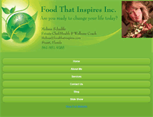 Tablet Screenshot of foodthatinspires.com